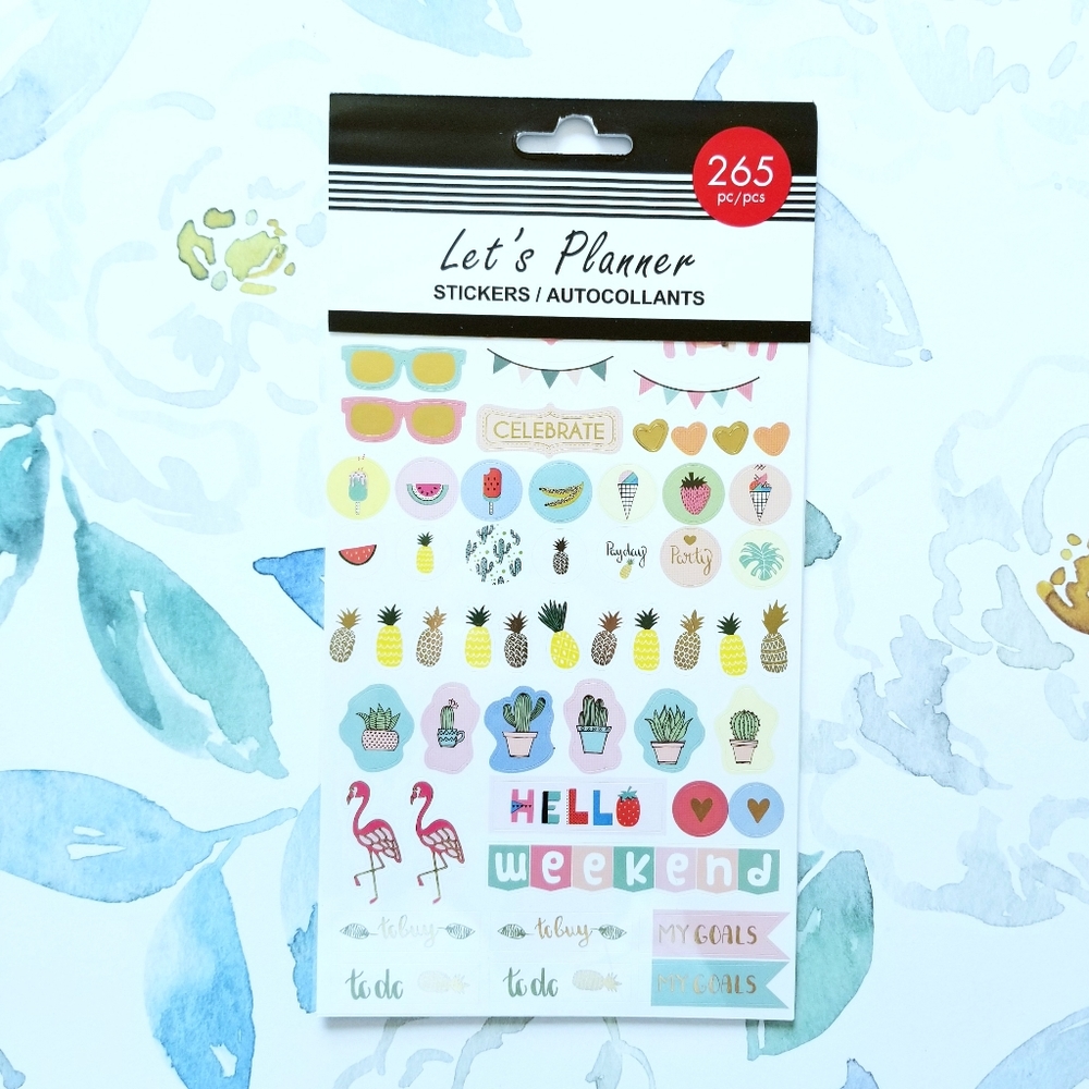 NEW! Let's Planner Hello Weekend Planner Sticker Book 265 Pieces